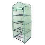 Vencier 4 Tier Mini Plastic PVC Greenhouse – Small Plant House/Grow House for Garden and Outdoors – Roll Up Zip Panel Door, Easy No Tool Assembly