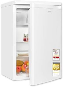 Exquisit Kühlschrank mit Gefrierfach | 109 l Nutzinhalt, Energieklasse E, 40 dB(A) | kompakte Bauform, 4-Sterne-Gefrierfach, LED-Beleuchtung, manuelle Abtauung | KS516-4-E-040E weiss