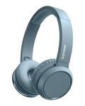 Philips H4205 On-Ear Wireless Headphones with 32mm Drivers and BASS Boost on-Demand, Blue