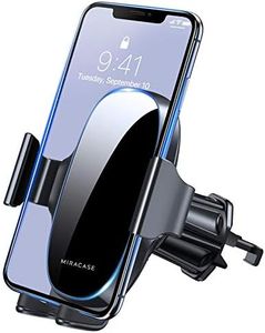 Miracase Car Phone Holder, Universal Air Vent 360° Rotation Car Phone Mount with One Button Release Compatible with iPhone 15/14/13/12/SE /11/xr/xs/x, Samsung and Other 4.5''-7'' Mobile Phone