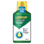 Lemsip Cough Syrup, 180ml, Paracetamol, Cough Medicine, Dry Cough, Tickly Cough, Sore Throat Relief, Catarrh and Mucus Relief, Dual Relief, Soothing, Decongestants, Medication