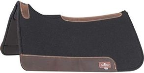 Classic Equine 31x32 Black ContourPedic 3/4in Saddle Pad Black