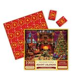 Jigsaw Puzzles for Adults 1000 Pieces, Cinque Terre Interlock Perfectly Letter on Back No Dust (Christmas)