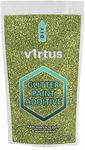 v1rtus Lime Green Glitter Paint Crystal Additive 100g for Emulsion Paint - for use with Interior/Exterior Wall, Ceiling, Wood, Metal, Varnish, Dead Flat, Matt, Soft Sheen or Silk Paints