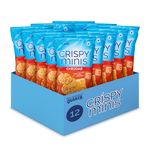 Crispy Minis Cheddar Flavour Brown Rice Chips, Multi-Pack, 100g (Pack of 12)