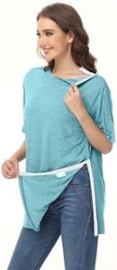 HIBOCT Post Surgery Shirts for Women Shirt for Shoulder Surgery Mastectomy Must Haves Chemo Shirts for Port Access Clothing