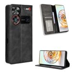 COMAKU ZTE nubia Z60 Ultra Case Leather - Flip Cover Protection magnetic Phone Case wallet with Card Holder - Black