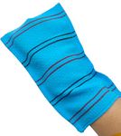 Exfoliating Korean Towel Extra Viscos Bath Mesh Body WashCloth Rayon 100% Spa Scrub Italy Gloves Removes Dead Skin X-Large Plus Size Blue 60 Color 3 Pcs