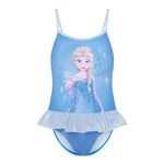 Frozen Elsa Girls Skirted Swimming Costume Swimsuit in My Element 5-6 Years