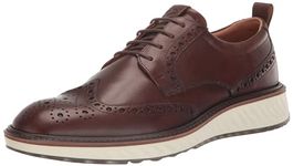 ECCO Men's St. 1 Hybrid Brogue Oxford, Cocoa Brown, 10-10.5