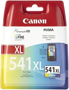 Canon Genuine High Capacity 1 x CL-541XL Tri-Colour Ink Cartridge - Containing 15ML of Printer Ink/Suitable for Canon PIXMA MX, MG and TS Series Printers