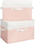 GRANNY SAYS Storage Bins with Lids, Decorative Storage Boxes, Clothes Storage Bins, Storage Baskets for Shelves, Closet Storage Bins for Clothing, Collapsible Storage and Organizer, 2-Pack