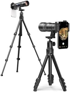 MIAO LAB 20-60X Zoom Telephoto Lens, High Power Telephoto Mobile Cell Phone Lens with Tripod & Universal Phone Clip, for iPhone 16/15/14/13 Series, Samsung, Android Phone and Most Smartphone