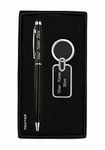 Moxter Personalized Premium Metal Pen & Key chain with Name engraved, ideal for gifting on any special occasion (Pack of 1 set)