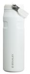 Stanley IceFlow Flip Straw 2.0 Water Bottle 24 OZ | Built-In Straw with Larger Opening | Lightweight & Leak-Resistant | Insulated Stainless Steel | BPA-Free | Frost
