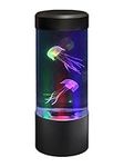 Playlearn Mini Jellyfish Aquarium Lamp Electric Jellyfish Fake Fish Aquarium Tank- LED Fantasy Jellyfish Lamp Colour Changing Mood Luminous Flux Light