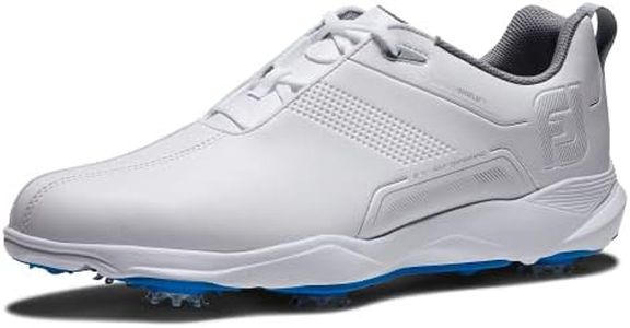 FootJoy Men's eComfort Golf Shoe, White/White, 11 Wide