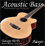 Adagio Professional Acoustic Bass Guitar String Set 40-95 Light