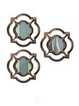 Art Street -Set of 3 Beautiful Large Mirror for Bathroom,Livingroom Wall Mirror,Decorative in Round Shape (11 x 11 Inchs)