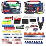 WORKPRO 582-piece Electrical Connector Kit, Electrical Wire Connector Crimping Terminal Tool, Heat Shrink Tube, Electrical Repair Kit with Wire Cutter Stripper