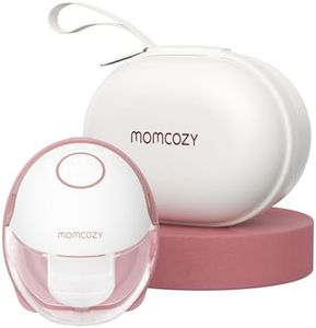Momcozy Extractor de Leche Manos Libres Mobile Style | M6, Extractor de Leche Portátil, Ritmo Ideal Para Más Leche, Brida DoubleFit Más Ajustado & Discreto con 3 Modos & 9 Niveles - 24 mm (1, Rojo)