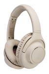 Audio-Technica ATH-S300BTBG Wireless Headphones with Active Noise Cancelling and 90 Hours Battery Life, Beige