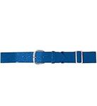 Baseball/Softball Adjustable Elastic Belt for Pants (2 Sizes Youth 1 1/4" & Adult 1 1/2" in 16 Colors), Royal Blue, Adult (Waist Sizes 32" - 46")