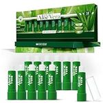 Set of 12 x Lip Balms Aloe Vera Long Lasting Moisturizing Lip Care Unisex Full Size Display Box Beeswax Vitamin E Omega-3