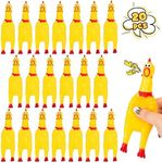 POPLAY 20PCS Squeaky Rubber Chicken