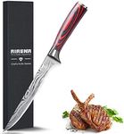 AIRENA Filleting Knife, Sharp Boning Knife 6 Inch, German High Carbon Stainless Steel Blade Fish Knife with Comfortable Wooden Handle, Kitchen Knife Ideal for Home and Restaurant, Gift Box