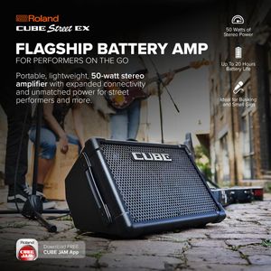 Roland Cube Street EX Portable Guitar Amplifier – Battery Powered