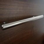 20 x Brushed Steel T Bar Kitchen Door Handles 128mm Hole centres by ap Office Solutions ltd
