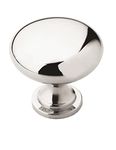 Amerock 10BX5300526 Allison Value 1-1/4 in (32 mm) Diameter Knob-10 Pack-53005, Pack of 10, Polished Chrome, 10 Piece