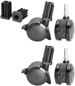 4 Pack 70360 Locking Caster with Insert for Weber Spirit Series 2009-2012, Summit Series 2007-2019 and Genesis 300 Series 2007-2016 Gas Grills – Replacement Parts Compatible with Weber Grill Wheels