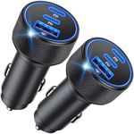 USB C Car Charger, 2Pack 3-Port 67W