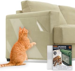 10 Pcs Furniture Protectors from Cats, Clear Self-Adhesive Cat Scratch Deterrent, Couch Protector 4 Pack X-Large (18"L 12"W) + 4 Pack Large (9"W) + 2 Pack (6"W) Cat Repellent for Furniture