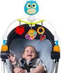 Baby Stroller Arch Toy with Relaxing Music & Lights - Adjustable Activity Arch & Play Accessories - Baby Bouncer Toy Bar, Carseat, Crib, Stroller Hanging Toys for Infants 0 Months Old & Up