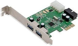 Syba 2 External USB 3.0 Port and 19 Pin Internal Header PCIe 2.0 x1 – 4 Port USB 3.0 PCI-Express x1 Renesas D720201 Chipset Molex Power Input