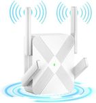 WiFi Extender Booster, Dual Band AC1200 Mbps 5Ghz And 2.4Ghz WiFi Booster Range Extender, WiFi Repeater Covers Up To 1000 Sq Ft And 32 Devices WiFi Boosters For Home, Easy Setup, UK Plug, White