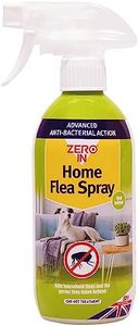 Zero In Antibacterial Home Flea Spray - 500 ml. Off-Pet Treatment Controls Fleas and Larvae in the Home and Kills Germs. Prevents Reinfestations. Ready-To-Use. Treats Carpets and Soft Furnishings