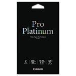 Canon Photo Paper Pro Platinum, 4 x 6 Inches, 50 Sheets (2768B014) by Canon