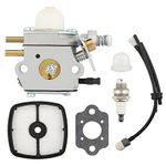 Anzac C1U-K51 Carburetor & Tune Up Kit Air Filter Primer Bulb Spark Plug for Echo HC-1500 HC-1600 HC-1800 HC-2000 HC-2400 HC-2410 Zama C1U-K45