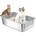 Stainless Steel Cat Litter Box, Ext