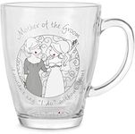 Pavilion Gift Company 71633 Philosophies-Mother of The Groom Glass Coffee Tea Mug, Clear