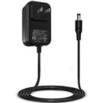 YGHSZ 12V 2A Power Supply Adapter 3M, AC/DC Adapter 100-240v 50/60hz to 12V, 5.5 x 2.1mm Jack Switching Power Adapter for CCTV Camera,LED Strip Lights,Audio/Video,Router,TV Box,Black,10ft (UL Listed)