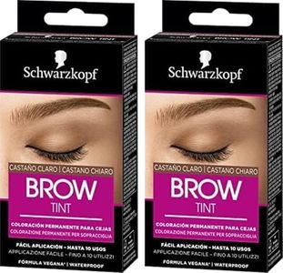 Schwarzkopf, Kit Sopracciglia, Colorazione Permanente per Sopracciglia, Tinta per Sopracciglia, Fino a 10 Applicazioni, Tonalità 5-1 Castano Chiaro