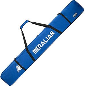 MERALIAN Padded Ski Bag,Waterproof Full Padded Single Ski Travel Bag with Adjustable Shoulder Strap. (BLUE, 185CM)