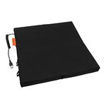 Heated Seat Cushion, Battery Heating Pad for Outdoor Activities, Balcony, Park Bench & Camping, Hiking, Heat Cushion Electric & Wireless with USB Port, Black, 35 x 35 x 3.5 cm