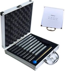 TENFLY Tuning Fork Set of 8 (256 Hz，288 Hz，320 Hz，341.3 Hz，384 Hz，426.6 Hz，480 Hz，512 Hz), Tuning Forks Perfect for Healing, Chakra, Sound Therapy, Keep Body, Mind and Spirit in Perfect Harmony