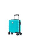 ATX Luggage EasyJet 45x36x20 Underseat Cabin Suitcase Lightweight Durable ABS Carry-ons with 4 Dual Spinner Wheels and Built-in 3 Digit Combination Lock (Mint Green, 17.5 Inches, 30 Liter)